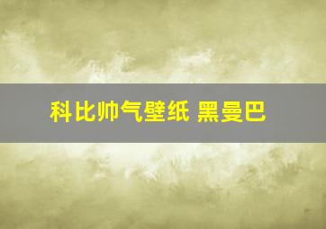 科比帅气壁纸 黑曼巴